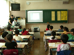 児童のお手紙メモの発表の様子