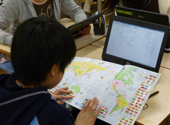 世界の国々を調べよう!マップに載せよう!みんなで見合おう!
