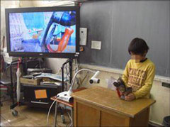 「みエルモん」で、実物を投影する。