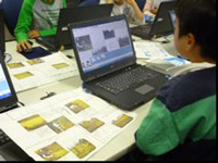 米作りの活動をまとめるポスター作り